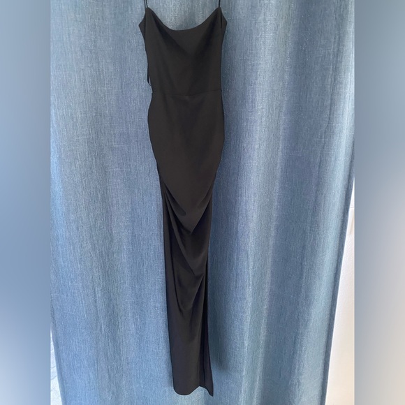 Windsor Black Maxi Dress with Side Slit - Picture 3 of 5